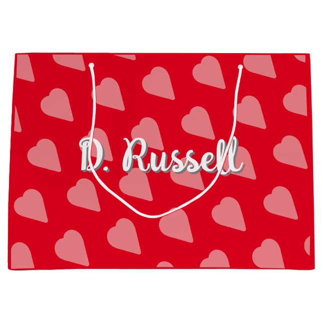 Polka Heart Gift Bag (Front)