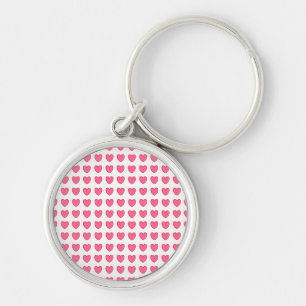 Polka Hearts Key Ring