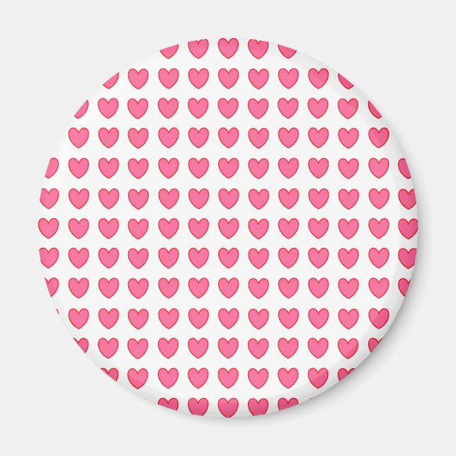 Polka Hearts Magnet (Front)