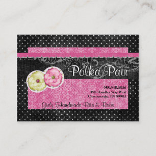 Polka Pair Chubby Business Cards