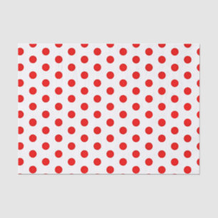 Polka Red Dots Print Tissue Paper