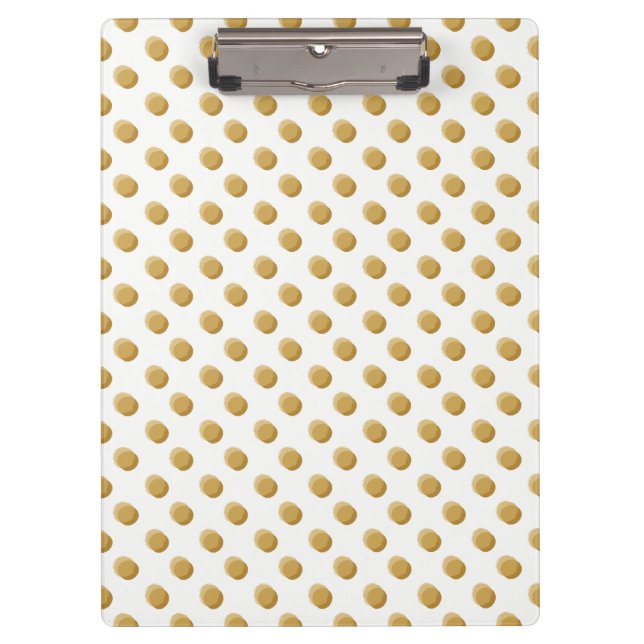 Polka Task Warm Earthy Clipboard (Front)