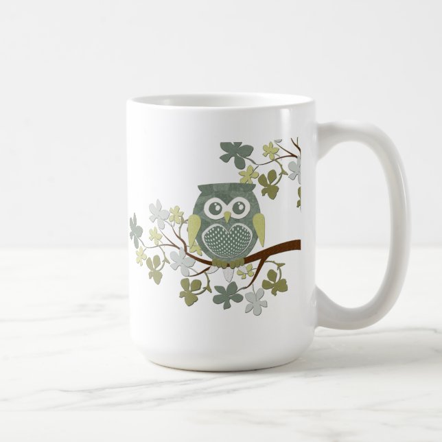 Polka Tree Owl Mug (Right)