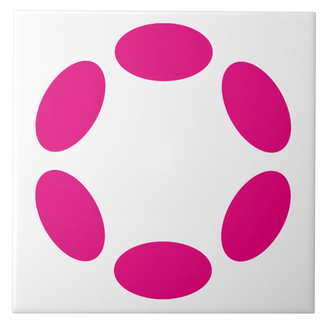 Polkadot Ceramic Tile (Front)
