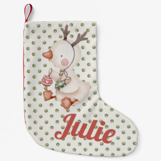 Polkadot Christmas Stockings w/ Duck