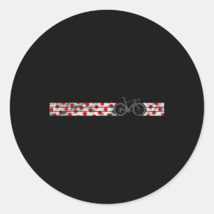 Polkadot Jersey Design Climbing Champ Bike Race Cy Classic Round Sticker