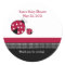 Polkadot Ladybug Baby Shower Favour Sticker