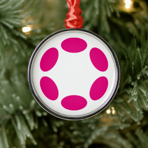 Polkadot Metal Ornament