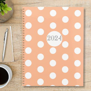 Polkadot Peach Fuzz Planner