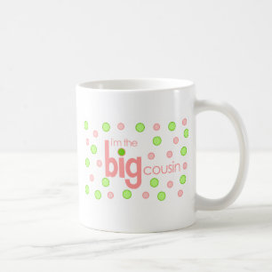 Polkadot pink and green Big Cousin T-shirt Coffee Mug