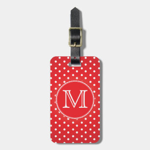 Polkadot Travel Bag Tag Template