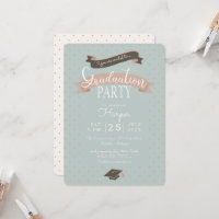 Polkadot vintage graduation party