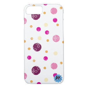 Polkadot violet pattern iPhone 8/7 case