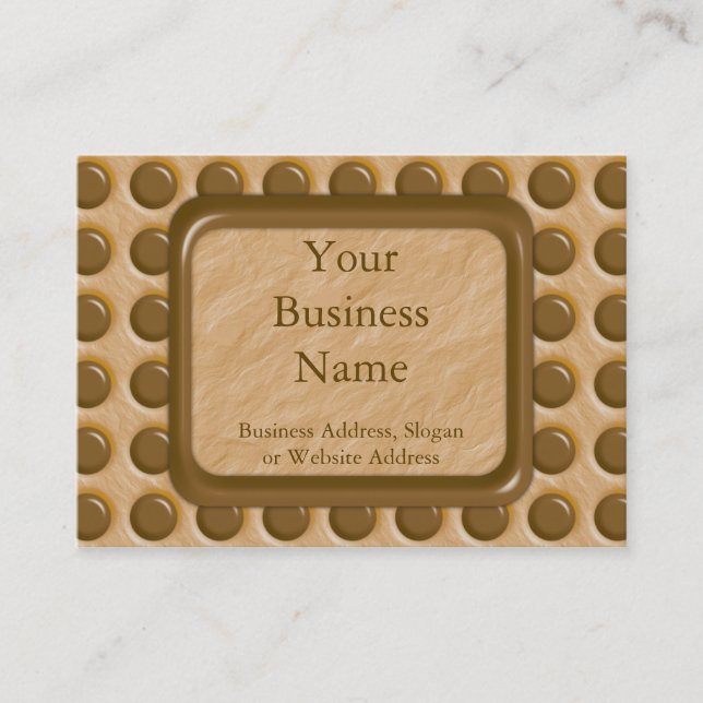 Polkadots - Chocolate Peanut Butter Business Card (Front)