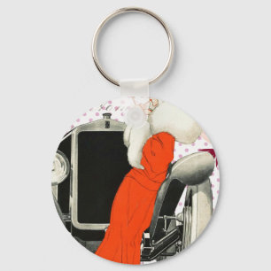polkadots flapper key ring