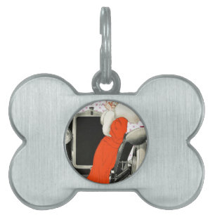polkadots flapper pet name tag