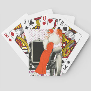 polkadots flapper playing cards