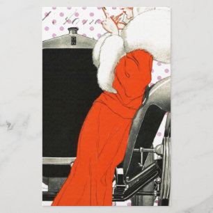 polkadots flapper stationery