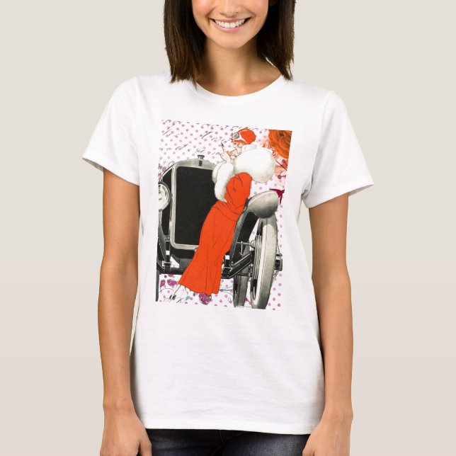 polkadots flapper T-Shirt (Front)