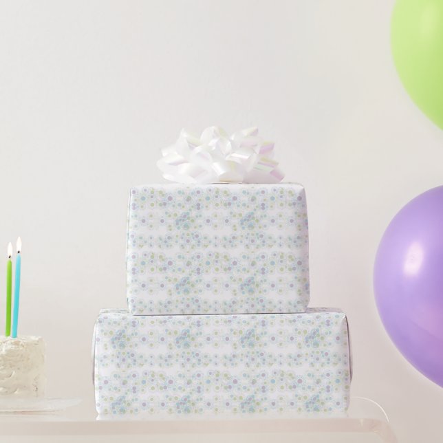 Polkadots in Pastel Colours Baby Shower Wrapping Paper (Party Gifts)