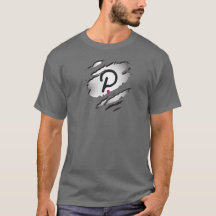 Polkdot Torn Image w/ Logo Reveal Underneath - T-S