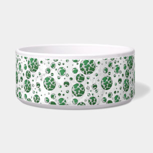 Polks Dot Cow Green and White Print