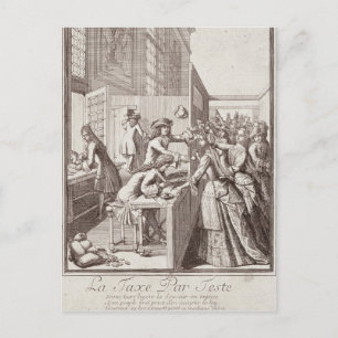 Poll Tax, 1709 Postcard