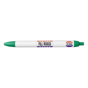 Poll Worker Black Ink Pen