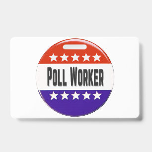 Poll Worker ID Badge