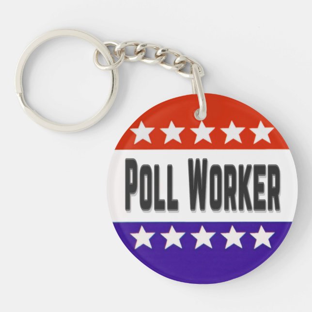 Poll Worker Key Ring (Front)