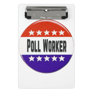 Poll Worker Mini Clipboard