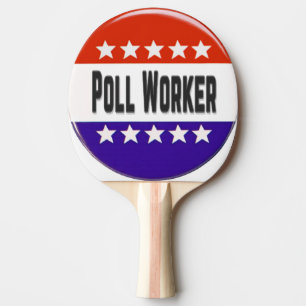 Poll Worker Ping Pong Paddle