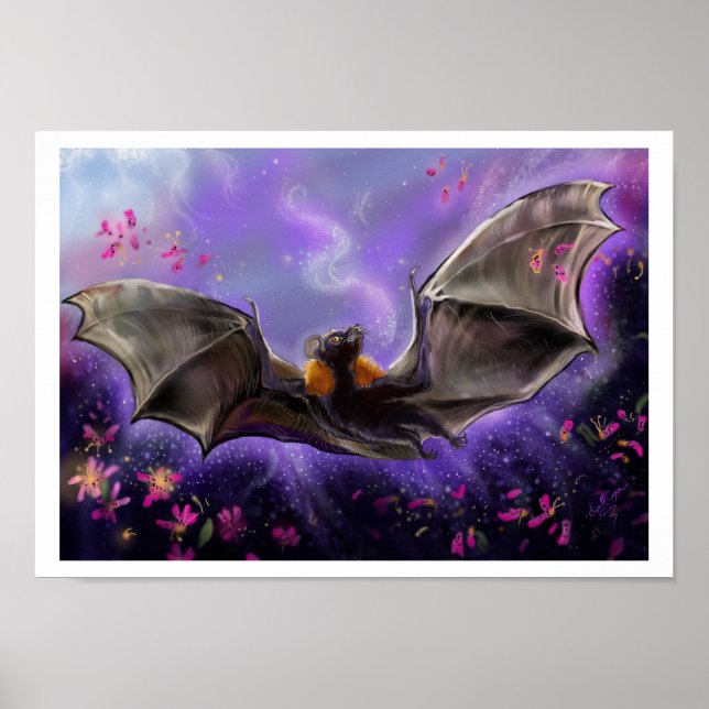 Pollen and Stardust Flying Fox Poster (Front)