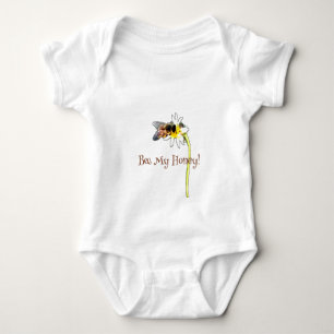 Pollinating Bumble Bee on a Flower Customised Baby Bodysuit