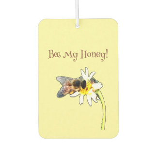 Pollinating Bumble Bee on a Flower Customised Car Air Freshener