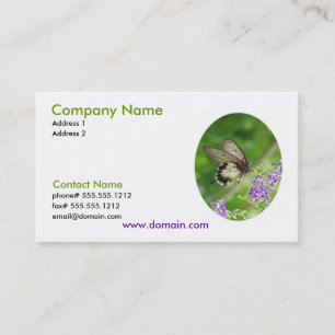 Pollinating Butterfly Business Card