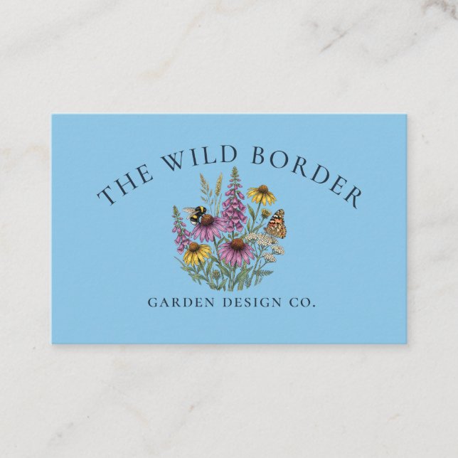 Pollinator Friendly Garden Designer Business Card (Front)