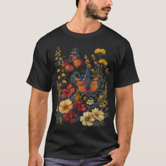Pollinator Garden Design Wildlife Flowers Native P T-Shirt