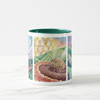 Pollinator Watercolor Art Mug