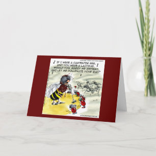 "Pollinators" Insect Nightclub Singers Funny Card