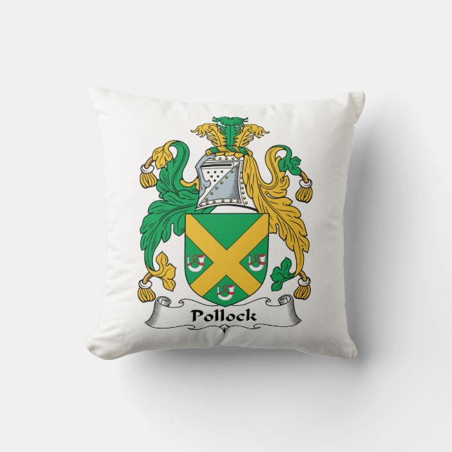 Pollock Family Crest Cushion (Front)