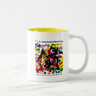 Pollock's Cat Two-Tone Coffee Mug