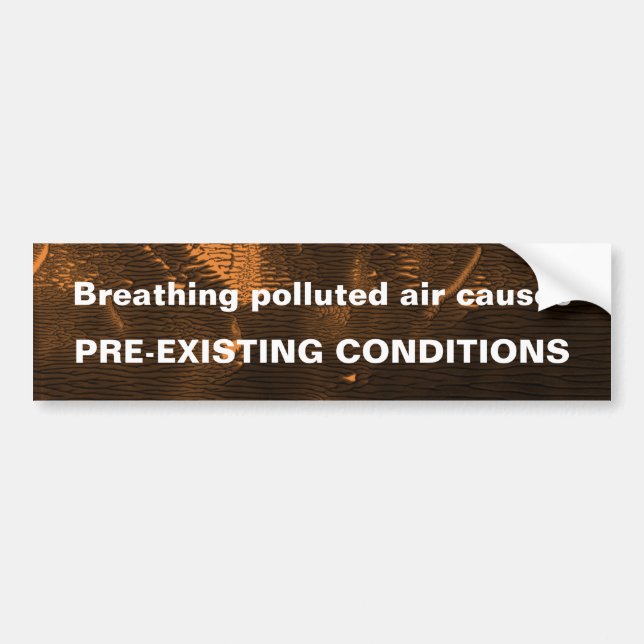 Polluted Air Bumper Sticker (Front)