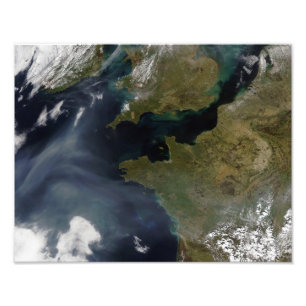 Pollution off France Photo Print