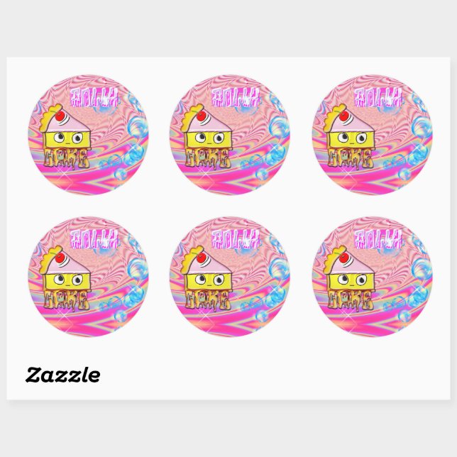 Polly Cake - Tortina - Classic Round Sticker (Sheet)