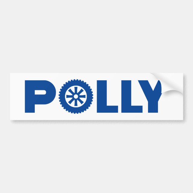 Polly Petrol Head Bumper Sticker (Front)