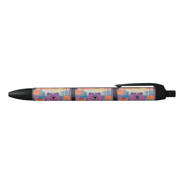 POLLY PLUM  chow  Black Ink Pen (Top)