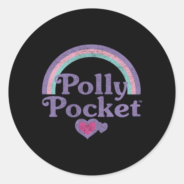 Polly Pocket Rainbows Classic Round Sticker (Front)