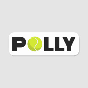 Polly Tennis Name Tag
