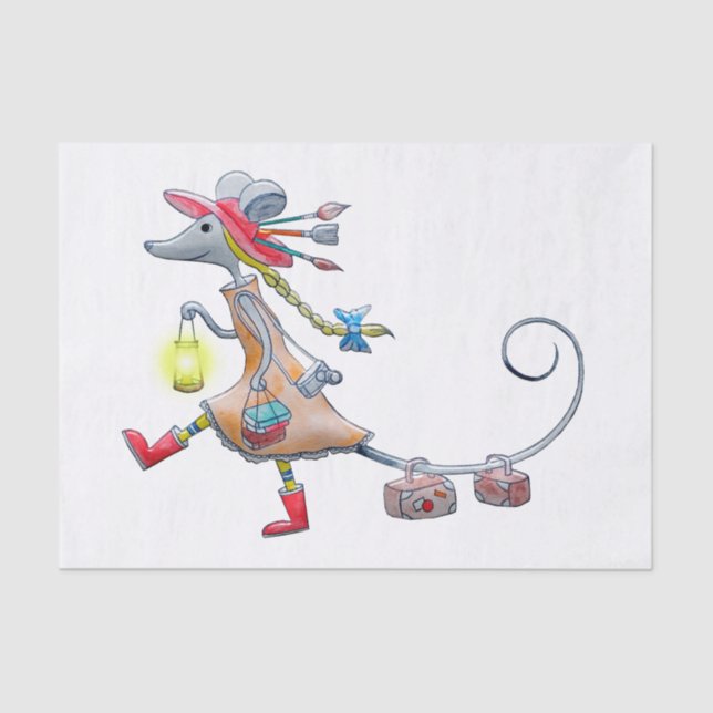 Polly the Mouse II Kids Tissue Paper (Front)